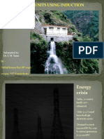 Micro Hydel Units Using Induction Generator