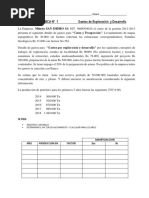 Actividad 3 Gastos de Prospección, Exploración y Desarrollo