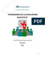 Paradigmas de La Evaluación Educativa