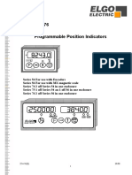 SERIES 54-76 Programmable Position Indicators: Electric