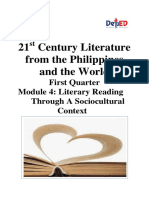 21 Century Literature From The Philippines and The World