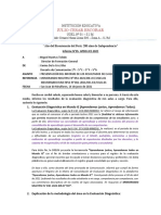 Informe Evaluación Diagnóstica Ydb