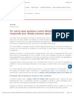 Ex-Sócio Pode Ser Executado Por Dívida Mesmo Após Dois Anos