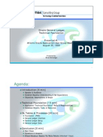 Oracle General Ledger Technical Foundation: Presented At: Atlanta Oracle Application User Group Meeting August 20, 1999