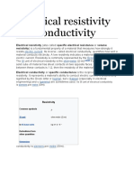 Electrical Resistivity and Conductivity