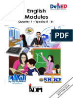 English Modules: Quarter 1 - Weeks 5 - 8