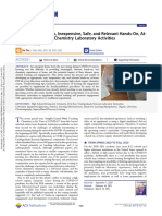 Sample Plan For Easy, Inexpensive, Safe, and Relevant Hands-On, At-Home Wet Organic Chemistry Laboratory Activities