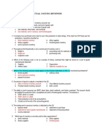 Theories: Manufacturing - Actual Costing Reviewer