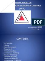 Seminar Report On Vhsic Hardware Description Language: (VHDL)