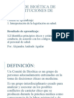 A) Comité de Bioética de Las Instituciones de Salud 1,2 Imprimir