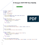 Membuat Crud Dengan Oop PHP Dan Mysql