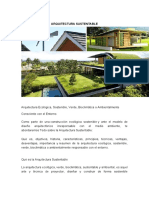 Arquitectura Sustentable