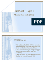 Fuel Cell - Type 1: Alkaline Fuel Cells (AFC)