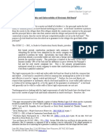 The Validity and Enforceability of Electronic Bid Bonds I.: Electr Onic Bondin G