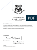 Carta Hogwarts