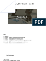 CGST Act 16-21