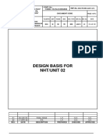 Design Basis For Nht/Unit 02: Snamprogetti