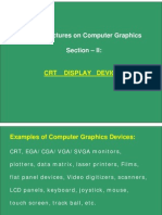 Video Lectures On Computer Graphics Section - II:: CRT Display Devices