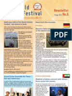 World Culture Festival Berlin, Germany, Weekly Newsletter 6