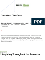 How To Pass Final Exams (With Pictures) - Wikihow