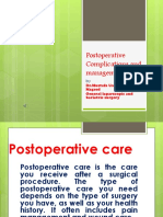 21 - Postoperative Complications and Managament I