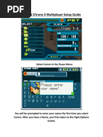 MMBN Chrono X Multiplayer Setup Guide: Select Comm in The Pause Menu
