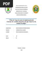 Plan de Negocios para La Implementación de Carretas de Comida Amazónica de Tipo Snack en La Ciudad Pucallpa