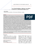 Exploring The Influence of Interdisciplinary Clinicians' Perceptions of Music Therapy On Referrals in A Youth Mental Health Service