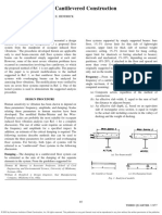 Floor Vibrations and Cantilevered Construction: Frequency - From Test Results Presented in Ref. 2, The