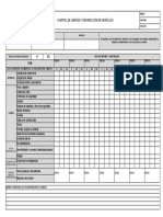 Control de Limpieza y Desinfeccion de Vehiculos 2021