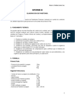 Informe Sobre La Elaboracion de Panetones