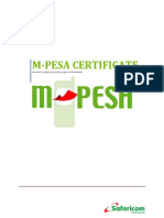 Instructions On Applying and Installing A Digital M PESA Certificate