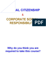 Global Citizenship: Corporate Social Responsibility