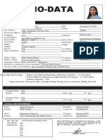 Bio Data Sheet