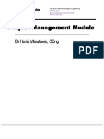 Project Management Module: DR Harris Makatsoris, Ceng