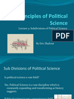 WEEK 3 - Sub Divisions of Political Science