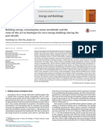 Building Energy-Consumption Status Worldwide and The State-Of-The-Art Technologies For Zero-Energy Buildings During The Past Decade