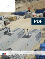 Oil & Gas Plant: 5 MW Continuos Operation (Desert Environment)