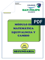 Modulo Algebra Secundaria 2021