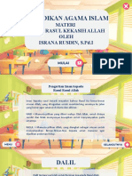 Pendidikan Agama Islam: Materi Rasul Rasul Kekasih Allah Oleh Israna Rusdin, S.Pd.I