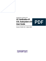 CXL Subsystem SVT Uvm User Guide