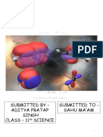 A Project On Hybridisation: Submitted by - Aditya Pratap Singh Class - 11 Science Submitted To - Sahu Ma'Am