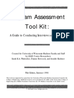 Program Assessment Tool Kit:: A Guide To Conducting Interviews and Surveys A Guide To Conducting Interviews and Surveys