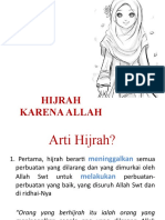 Pertama Hijrah Karena Allah