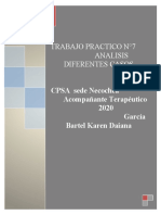 Trabajo Practico #7 Plan de Trabajo Diferentes Casos