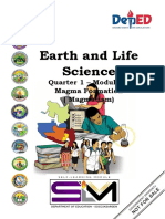 Earth and Life Science: Quarter 1 - 6: Magma Formation Magmatism