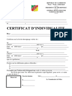 Certificat D'individualite