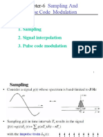 Chapter-6: Sampling and Pulse Code Modulation