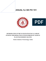 Lab Manual For Bs PH 191