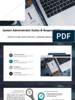 System Administrator Duties & Responsibilities